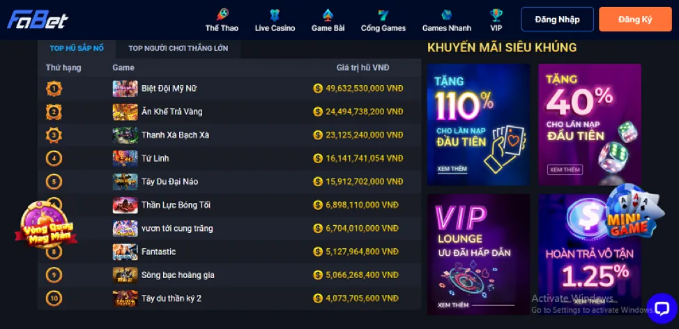 Hướng dẫn nạp rút tiền onbet2 app